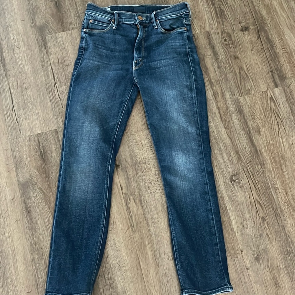 MOTHER Mid Rise, Dazzler, Ankle Size 27